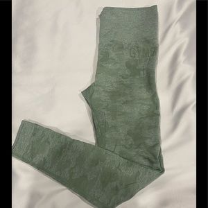 Gymshark green camo leggings